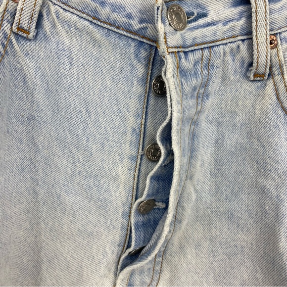 Levi's 501 RARE Lightwash 1980's Button Fly Made In USA Jeans 33 - Picture 3 of 15